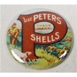 1400 - PETERS CARTRIDGES ADVERTISING POCKET MIRROR
