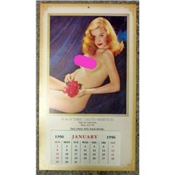 1421 - RISQUE PIN-UP GIRL ADVERTISING CALENDAR