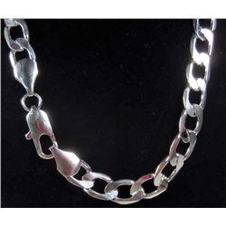 1131 - SILVER 12MM NECKLACE - MARKED 925