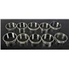 Image 1 : 1166 - LOT OF 10 SILVER RINGS - MARKED 925