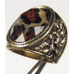 636 - LEOPARD STONE RING