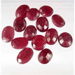 654 - LOT OF 117.0 NATURAL RUBY GEMSTONES