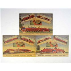 1435 - SET OF 3 BLACK AMERICANA COON CHICKEN INN POSTCARDS