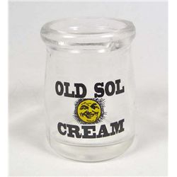 1436 - DAIRY CREAMER MINI GLASS BOTTLE