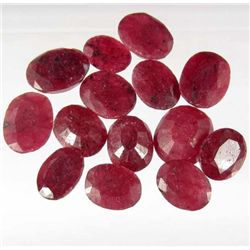 655 - LOT OF 118.5 NATURAL RUBY GEMSTONES