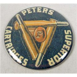 1396 - PETERS CARTRIDGES ADVERTISING POCKET MIRROR