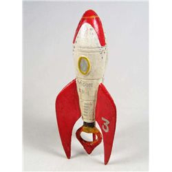 1467 - CAST IRON ROCKET SHIP BOTTLE OPENER