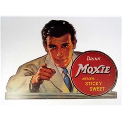 1476 - PAPER CUT-OUT "DRINK MOXIE" SODA ADVERTISING SIGN