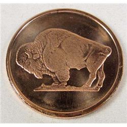 1482 - 1 OUNCE .999 COPPER BUFFALO COIN