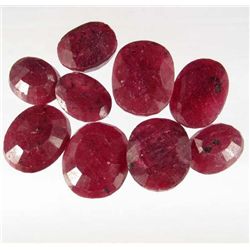 656 - LOT OF 130.4 NATURAL RUBY GEMSTONES