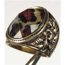637 - LEOPARD STONE RING