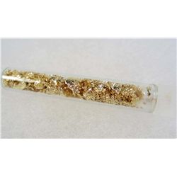104 - VIAL OF GOLD FLAKES