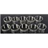 Image 1 : 1172 - LOT OF 10 SILVER RINGS - MARKED 925
