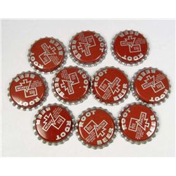 1461 - LOT OF 8 RED ARROW ROOT BEER SODA CAPS