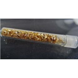 105 - VIAL OF GOLD FLAKES