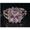 Image 1 : 948 - WHITE GOLD PLATED WHITE TOPAZ RING
