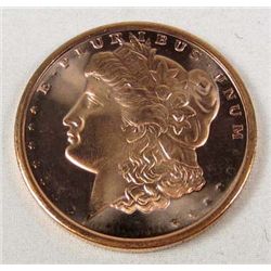 1488 - 1 OUNCE .999 COPPER MORGAN COIN