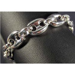 903 - SILVER GUCCI LINK BRACELET - MARKED 925