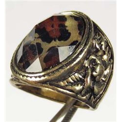 638 - LEOPARD STONE RING