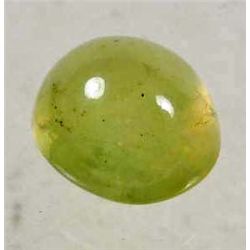 1506 - 14.39 CT. GREEN BRAZIL PREHNITE CABOCHON GEMSTONE