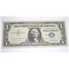 Image 1 : 1957 $1 SILVER CERTIFICATE U.S. BILL SERIAL # I00282697A * PLEASE LOOK AT PIC TO DETERMINE GRADE*!