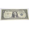 Image 1 : 1957 SERIES A $1 SILVER CERTIFICATE BILL SERIAL # F94460806A *PLEASE LOOK AT PIC TO DETERMINE GRADE*