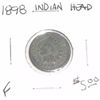 Image 1 : 1898 INDIAN HEAD PENNY RED BOOK VALUE IS $5.00 *FINE GRADE*!!