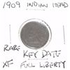 Image 1 : 1909 INDIAN HEAD PENNY  *RARE KEY DATE EXTRA FINE GRADE*!!