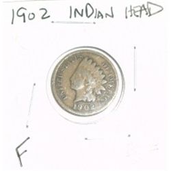 1902 INDIAN HEAD PENNY RED BOOK VALUE IS $5.00 *NICE COIN - FINE GRADE*!!
