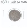 Image 1 : 1887 INDIAN HEAD PENNY *PLEASE LOOK AT PICTURE TO DETERMINE GRADE*!!
