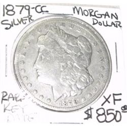 1879-CC *CARSON CITY* MORGAN SILVER DOLAR RED BOOK VALUE IS $850.00 *RARE KEY DATE  XF HIGH GRADE*