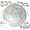 Image 1 : 1879-CC *CARSON CITY* MORGAN SILVER DOLAR RED BOOK VALUE IS $850.00 *RARE KEY DATE  XF HIGH GRADE*