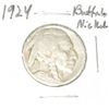 Image 1 : 1924 BUFFALO NICKEL *PLEASE LOOK AT PICTURE TO DETERMINE GRADE*!!