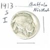 Image 1 : 1913-S VARIETY 1 BUFFALO NICKEL *EXTREMELY RARE KEY DATE PLEASE LOOK AT PICTURE TO DETERMINE GRADE*!