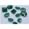 Image 1 : 47.45 AFRICAN EMERALD MIX-SHAPED/SIZED (11 PC)