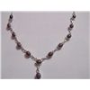 Image 1 : 86.05 CTW RUBY NECKLACE .925 STERLING SILVER