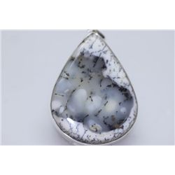 NATURAL 119.00 CTW SEMIPRECIOUS OVAL PENDANT .925 STERL