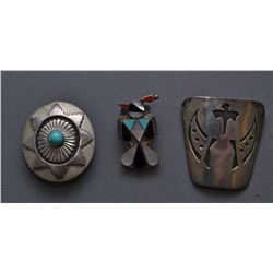 three Navajo Bolo slides