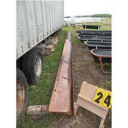 2 pcs. 12" I beam 45+ feet