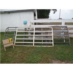 3 used gates (1) 8ft, (2) 14ft w/ some damage