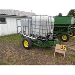 Water trailer, w/ 2 tanks, 4 hp Honda motor w/ 2" pump