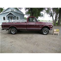 1971 Chevrolet Custom 10 pickup, 4x4 auto, 350 cu in, 8ft box, shows 16601 miles, SN#KE141J607579