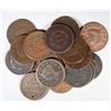 MIXED LOT OF 18 LARGE CENTS AVERAGE GOOD, ALL HAVE FULL DATES