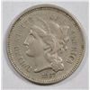 Image 1 : 1867 3 CENT NICKEL AU