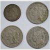 Image 1 : 3 CENT PIECE LOT 3- 1865 3 CENT NICKELS, 1853 3 CENT SILVER