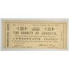 Image 1 : May 25th 1862 25 ct county Augusta note.