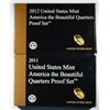 Image 2 : 2009. 2010. 2011, AND 2012 U.S. MINT  PROOF QUARTER SETS, ALL ORIGINAL PACKAGING