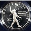 Image 3 : 2006 BENJAMIN FRANKLIN ( SCIENTIST ) PROOF COMMEMORATIVE SILVER DOLLAR
