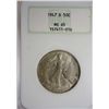 Image 1 : 1947-D WALKING LIBERTY HALF DOLLAR NGC MS65