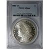 Image 1 : 1881-CC MORGAN DOLLAR PCGS MS-64